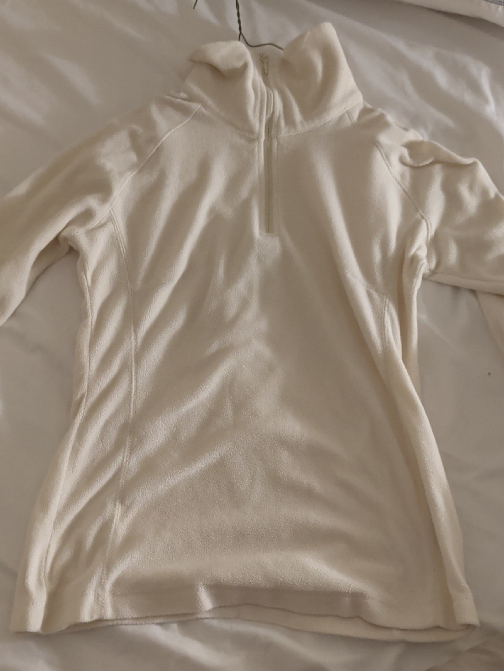 Columbia Women's Cream Half-Zip Turtleneck Sweater Fleece